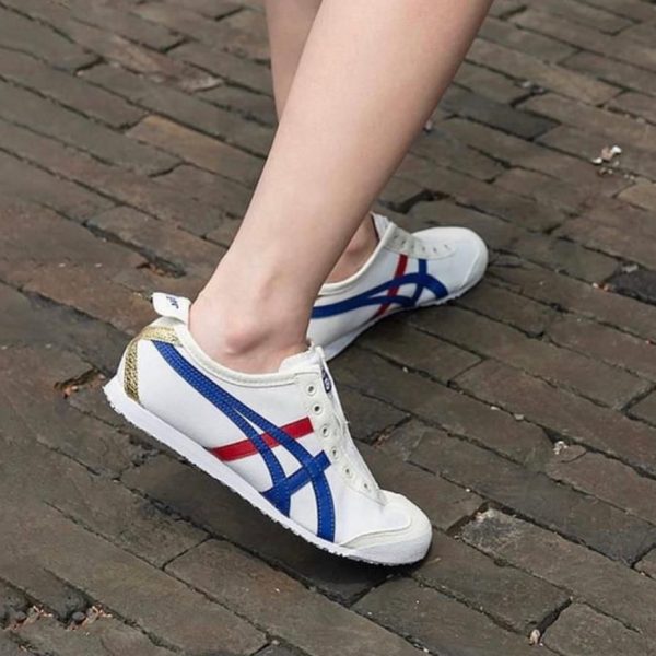 ASICS Mexico 66 White Blue Red Metallic Gold - uaessss