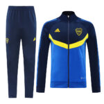 b36ef925 | UAE SPORT STORE Blue and yellow Boca Juniors track suit: zip-up jacket and matching navy pants with club crest and Adidas logos.
