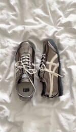 Onitsuka Tiger Mexico 66 SD “Metropolis” sneakers in metallic silver and beige.