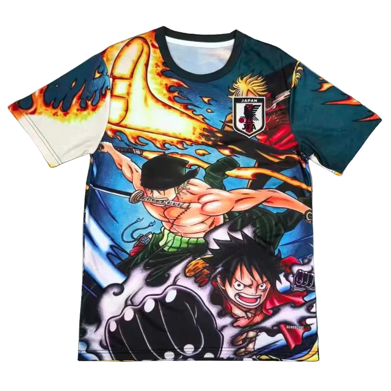 bd14ea97732db7f51216847a85ae7083 | UAE SPORT STORE Bright anime graphic T-shirt with two muscular fighters in an action scene.
