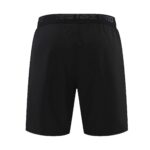 Back view of black Nike Pro athletic shorts with a wide elastic waistband branded NIKE PRO