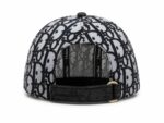 Luxury monogram contrast baseball cap with adjustable strap.