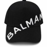 Logo cap with bold "BALMAIN" text for a stylish look.