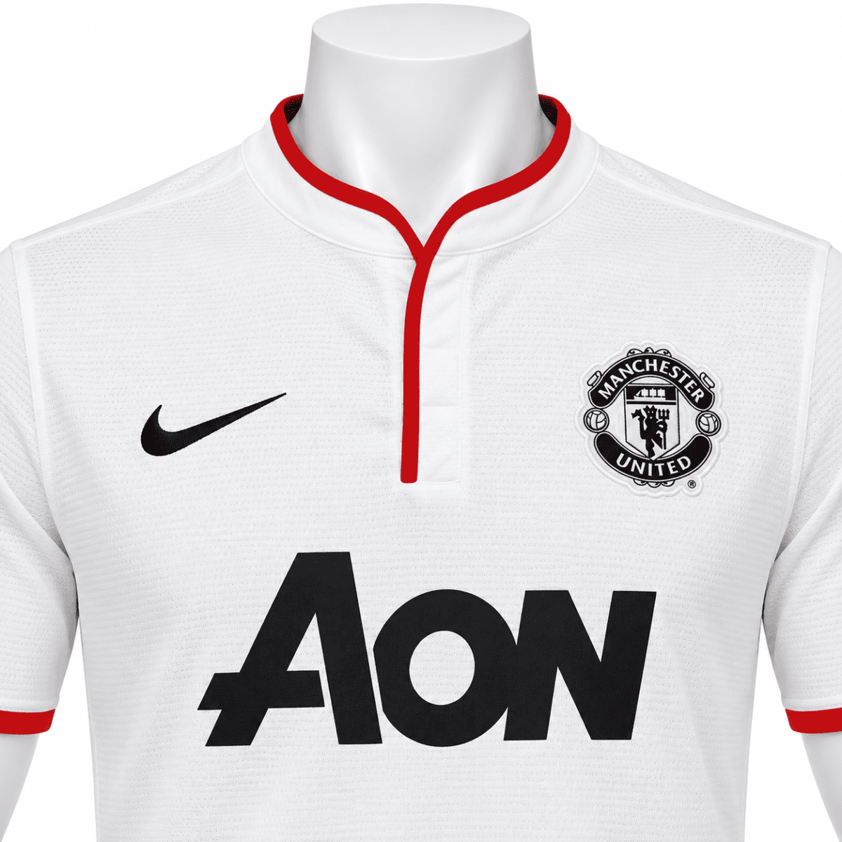 Manchester United home jersey 13/14 with AON sponsor and Rooney 10.