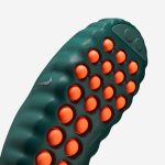 Recovery Slides Nike Mind 001 in teal with orange grip dots for comfort and relaxation.