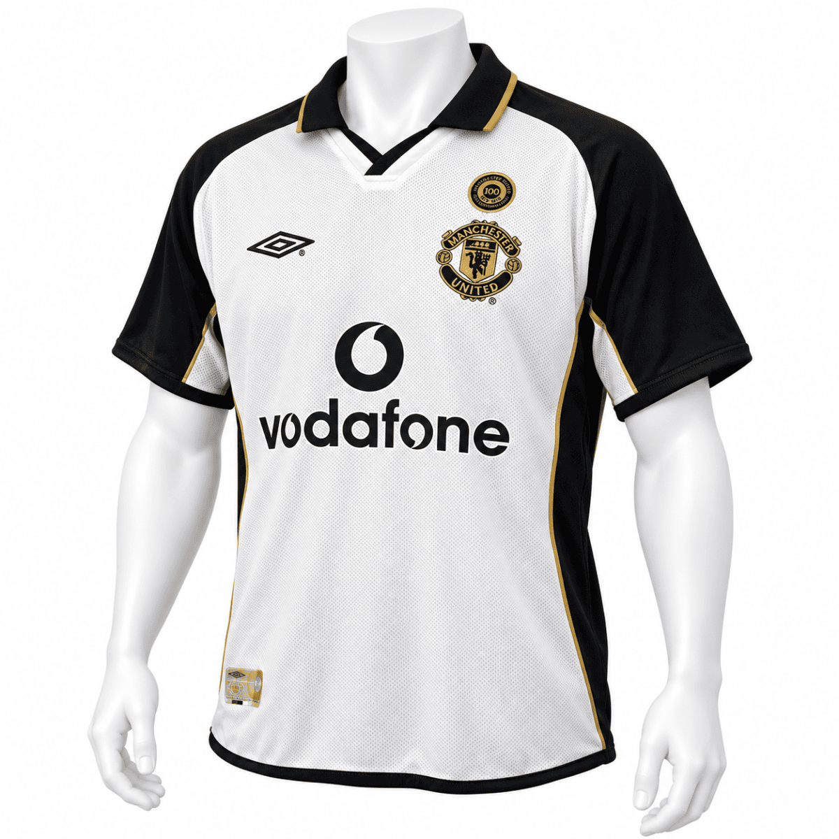Manchester United away football jersey 2001/02 season Beckham 7.