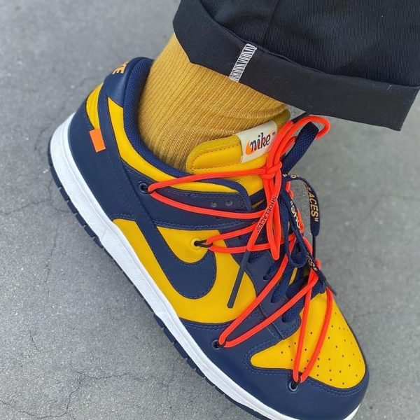 DUNK LOW "Off - White University Gold - uaessss