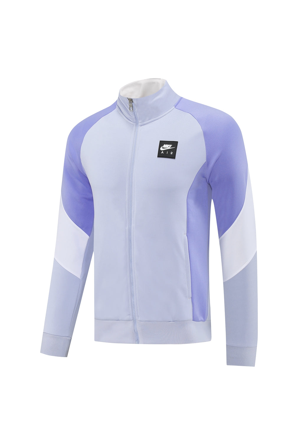 e81f2d71 | UAE SPORT STORE Light lavender Nike Air track jacket with a full front zipper and color‑blocked panels; logo on left chest.