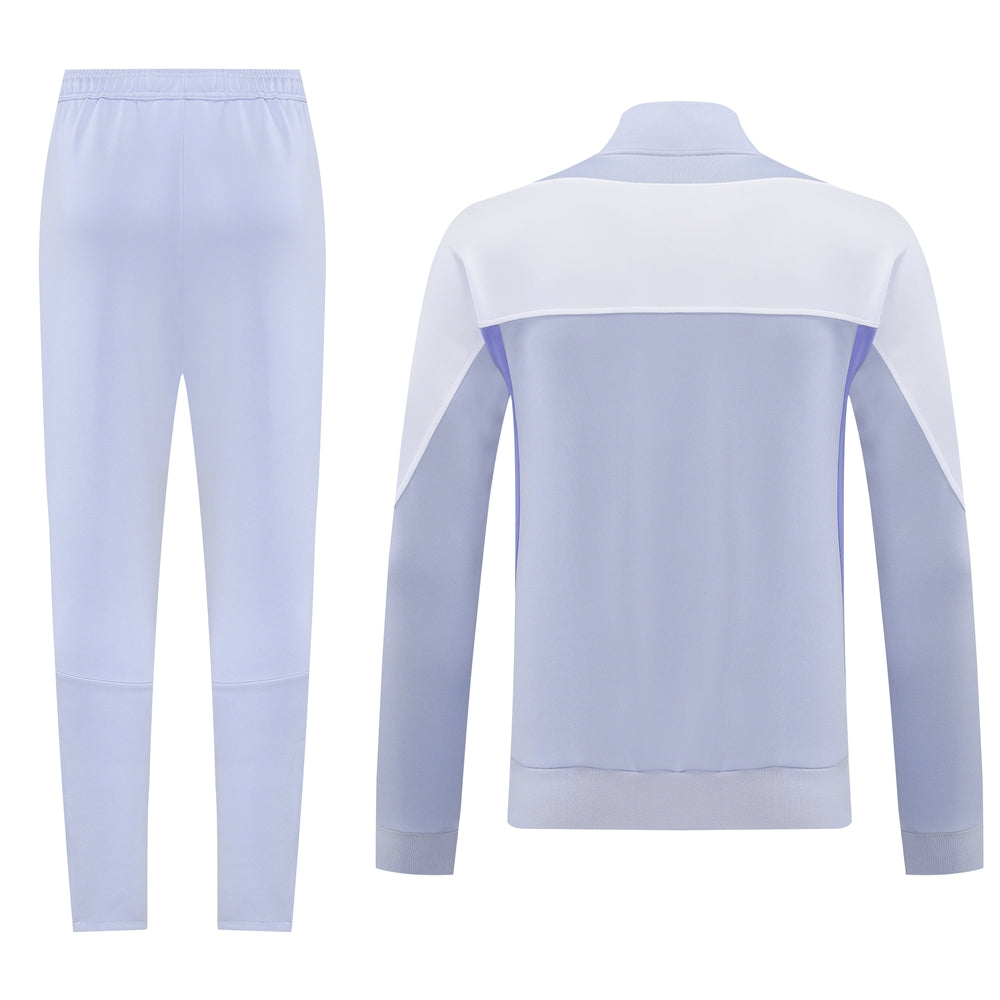 f8e4384f | UAE SPORT STORE Pastel blue tracksuit set: jacket back with white shoulder panel and matching jogger pants
