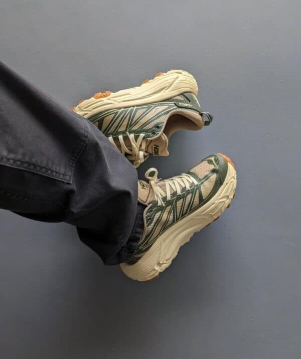 Hoka Mafate Speed 2 Overland trail running shoes for men, lightweight and durable.