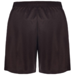 hk_5de89fc9-e0ad-4fb8-81f2-dff6a3e55d18 | UAE SPORT STORE Black athletic shorts with an elastic waistband against a white background (back view).