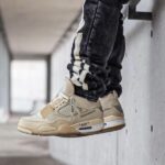 Jordan 4 Retro Off - White Sail - uaessss