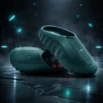 Recovery slides in teal with Nike logo, designed for comfort and relaxation.