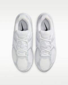 rn-image_picker_lib_temp_3ac6f3fe-ac0f-404b-a6cf-6ca88c0d33ef | UAE SPORT STORE Top-down view of two white Nike sneakers placed side by side on a light background.