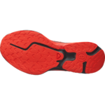 rn-image_picker_lib_temp_6a5d1a63-7918-44b8-a9a8-4f5de9571278 | UAE SPORT STORE Bottom view of a bright orange athletic shoe sole with black midfoot area and angular tread patterns.