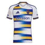 s-l1600_1_4f6b9284-323b-4e5a-915e-af4541331fdb | UAE SPORT STORE Boca Juniors soccer jersey with blue and yellow horizontal stripes, CABJ crest, and Betsson sponsor