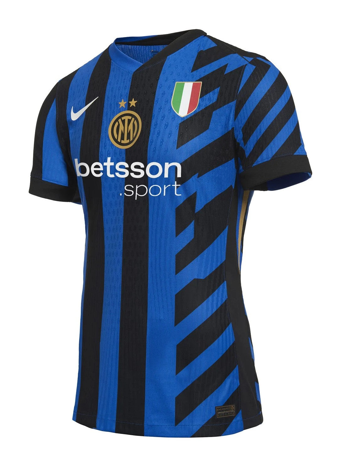 sUxHEtGW7jnEHVq | UAE SPORT STORE Inter Milan football jersey with blue and black vertical stripes, sponsor 'betsson', club crest and Nike swoosh visible on chest