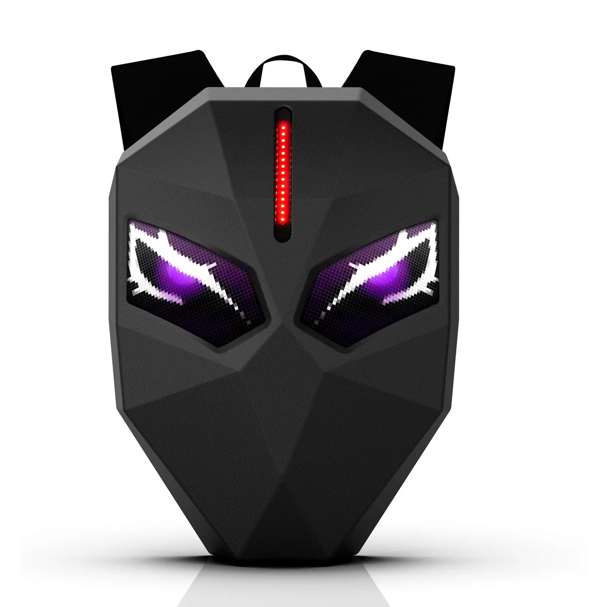 Smart Led Backpack Hard Shell Bag With Glowing Eyes Black Shopify Recovered | UAE Sport Store