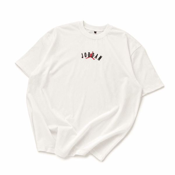 Men’s Oversized White Streetwear T-Shirt with Back Graphic Print