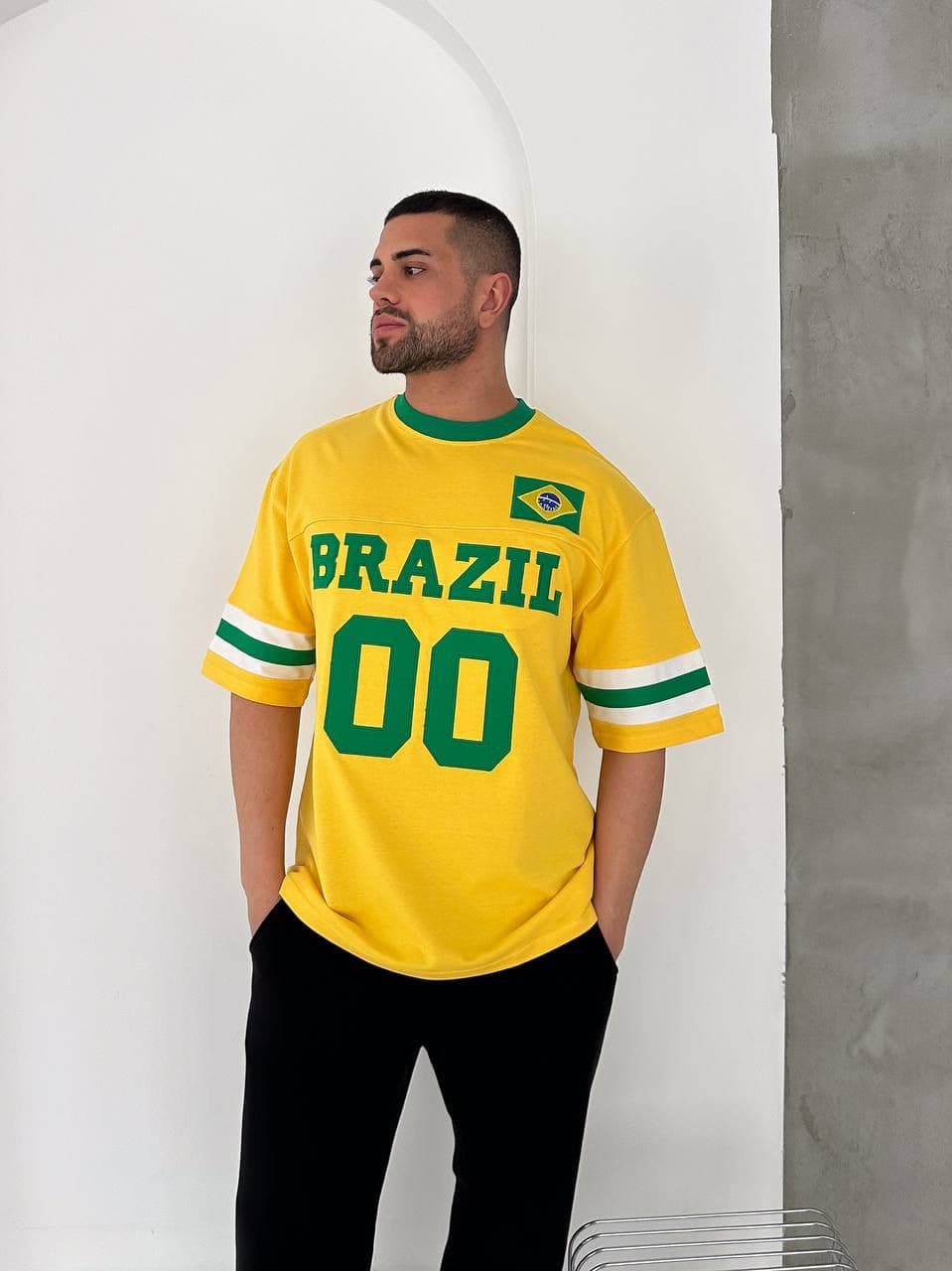 167e25bb-5baa-4d0c-9b34-8f72b99e7784 | UAE SPORT STORE Brazil 00 Oversized Jersey Tee
