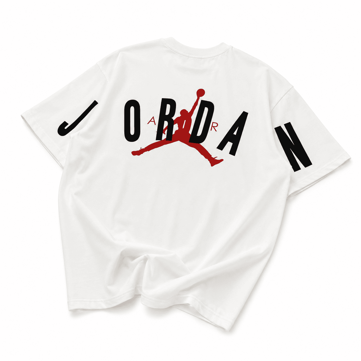 347dcee9-c248-4eb3-8e07-e9ada924a90a | UAE SPORT STORE Men’s Oversized White Streetwear T-Shirt with Back Graphic Print