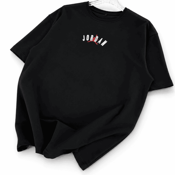 Men’s Oversized Black Streetwear T-Shirt with Back Graphic Print