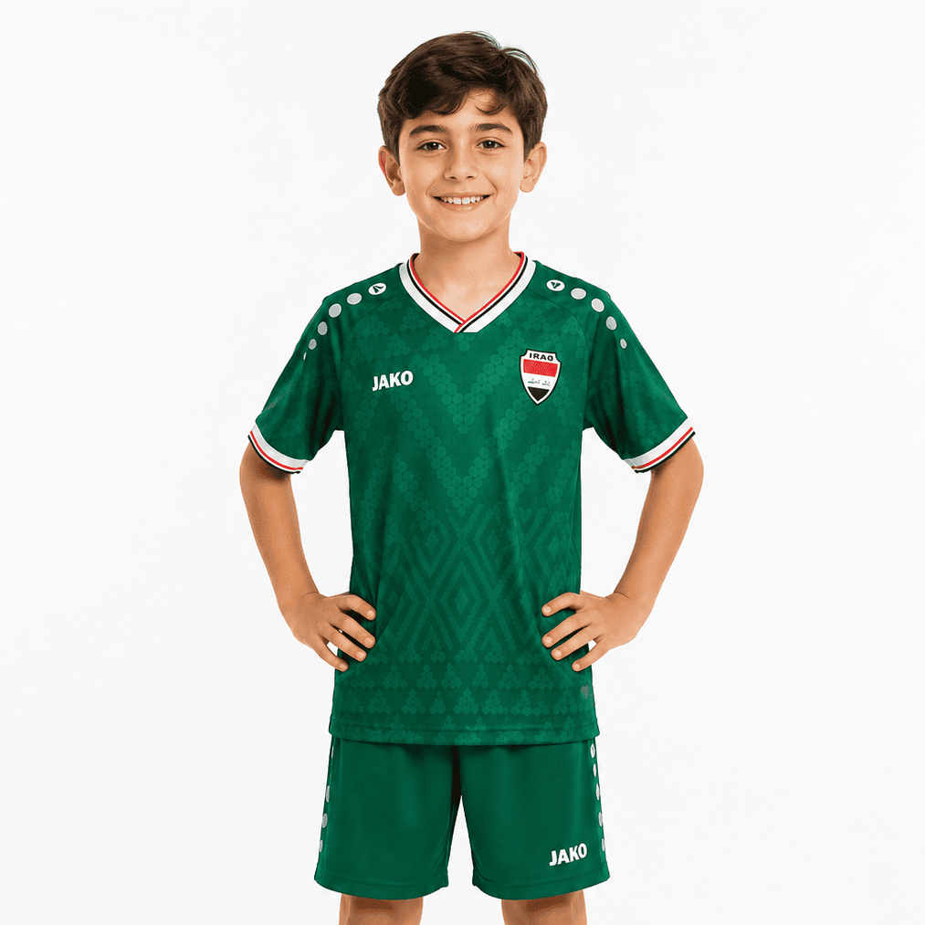Iraq Away World Cup Kids Kit 2026 | UAE SPORT STORE Iraq Away World Cup Kids Kit 2026
