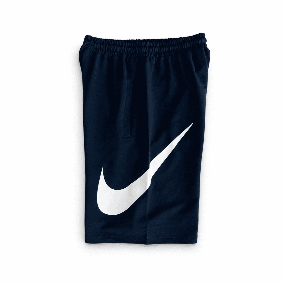 Men’s Navy Blue Swoosh Logo Sweat Shorts