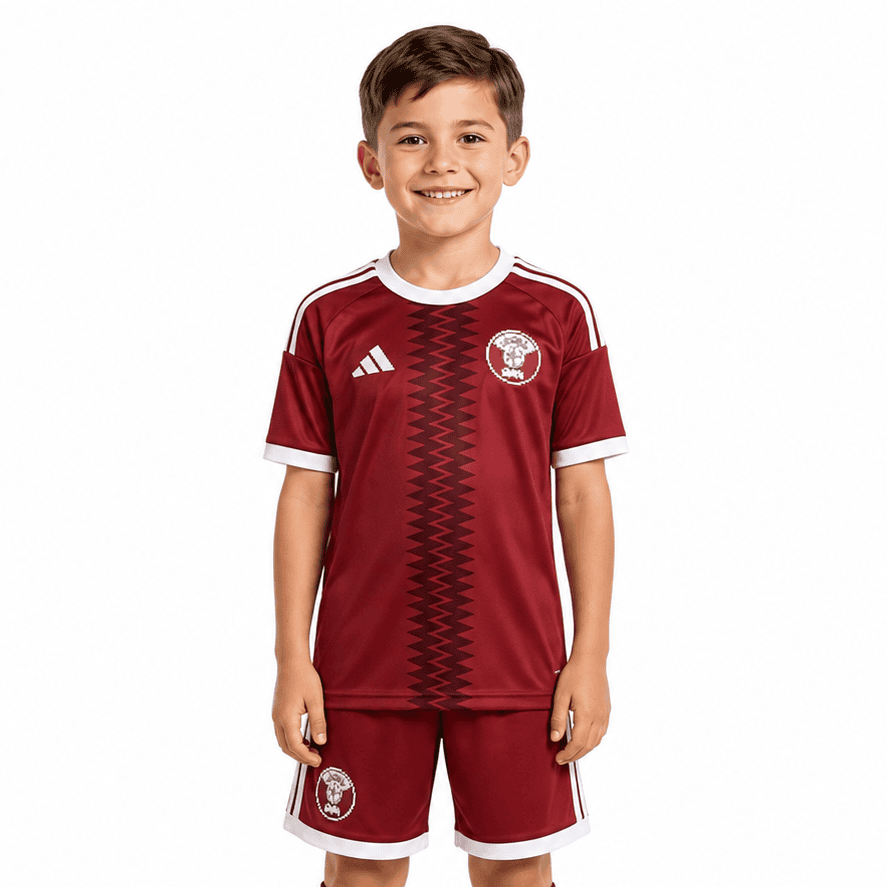 Qatar Home World Cup Kit Kids 26 | UAE SPORT STORE Qatar Home World Cup Kit Kids 26