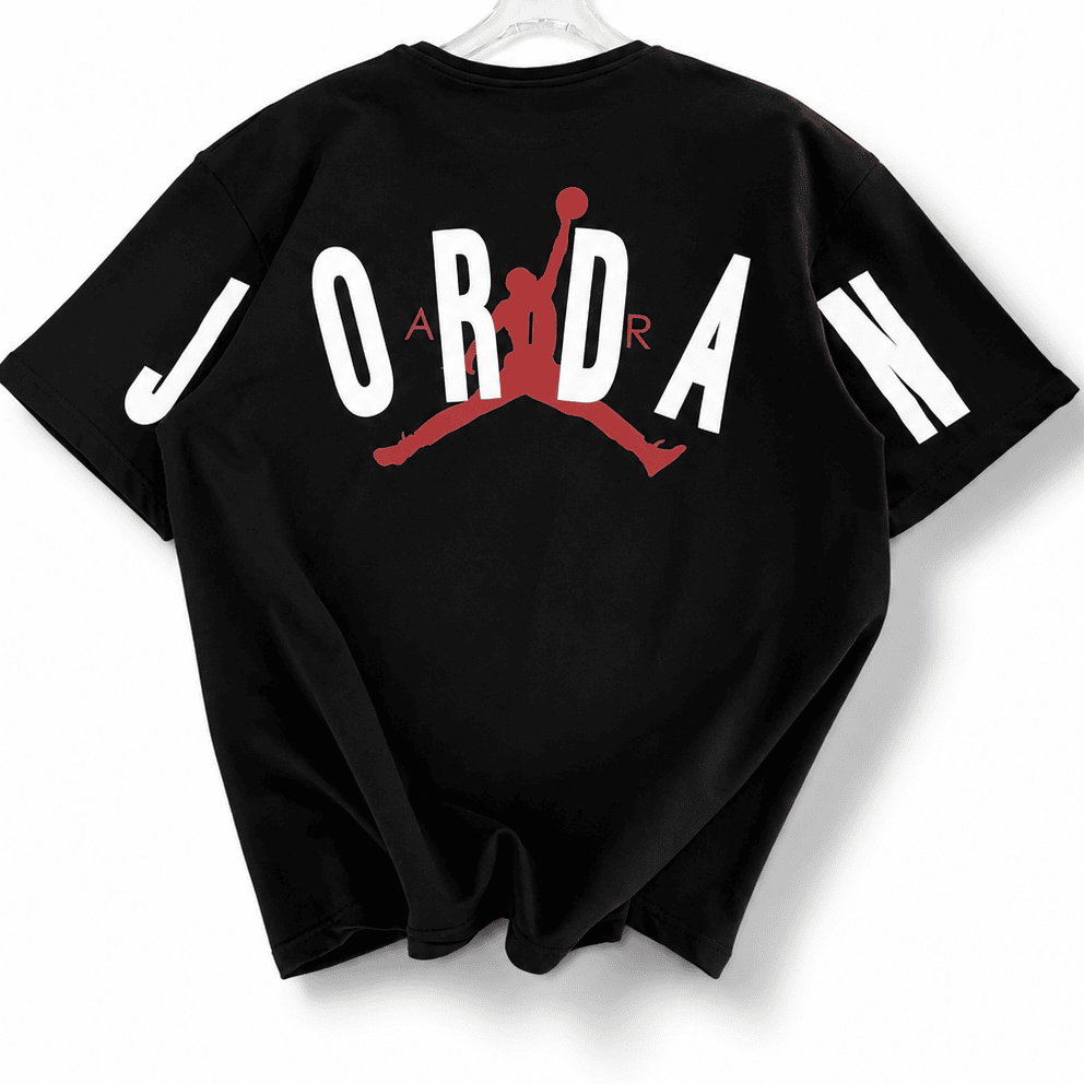 f6ca1b69-8390-40ef-889a-f9b62348426f | UAE SPORT STORE Men’s Oversized Black Streetwear T-Shirt with Back Graphic Print