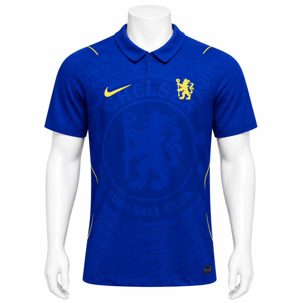 Chelsea home player version jersey 2026/27 in blue with yellow accents.