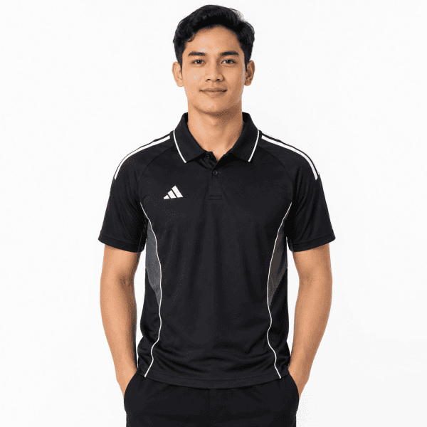 Black Sports Training Polo