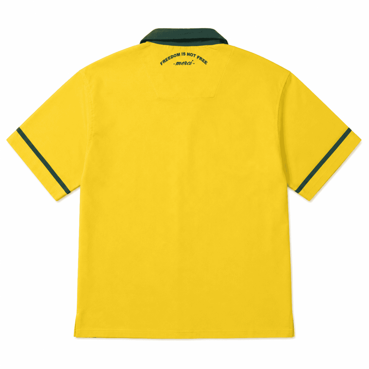 Men’s Brazil Retro Button-Up Football Shirt