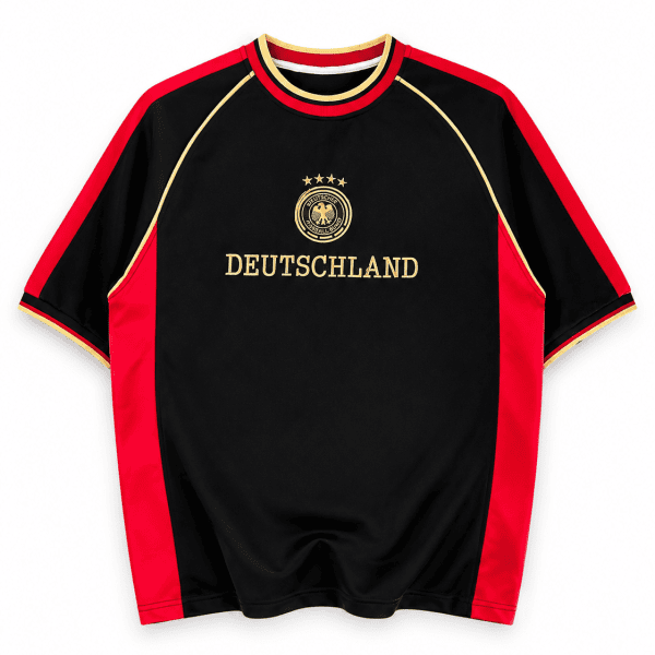 Germany 1 Oversized Jersey Tee – Black/Red