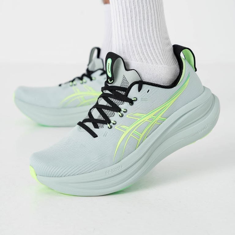 5d2a527a-db47-4600-a2c9-d0a1da6f95f7jpg | UAE SPORT STORE ASICS Gel-Nimbus 28 Cold Moss Illuminate Green