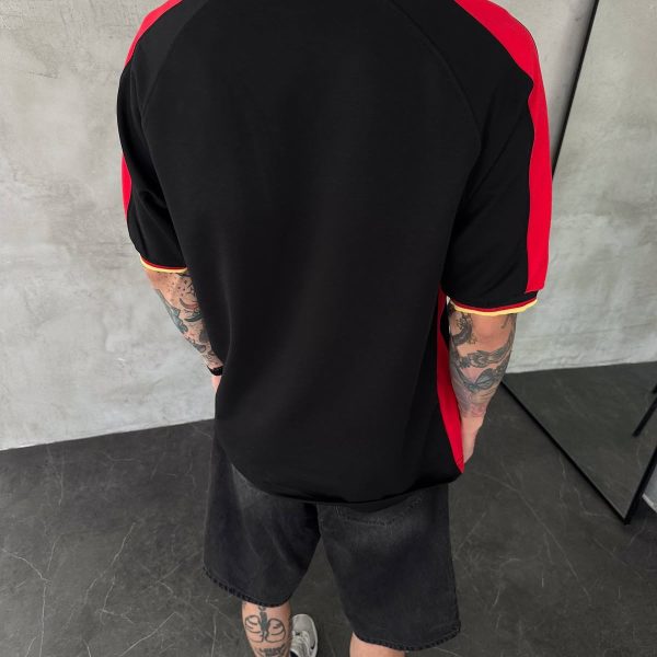 Germany 1 Oversized Jersey Tee – Black/Red