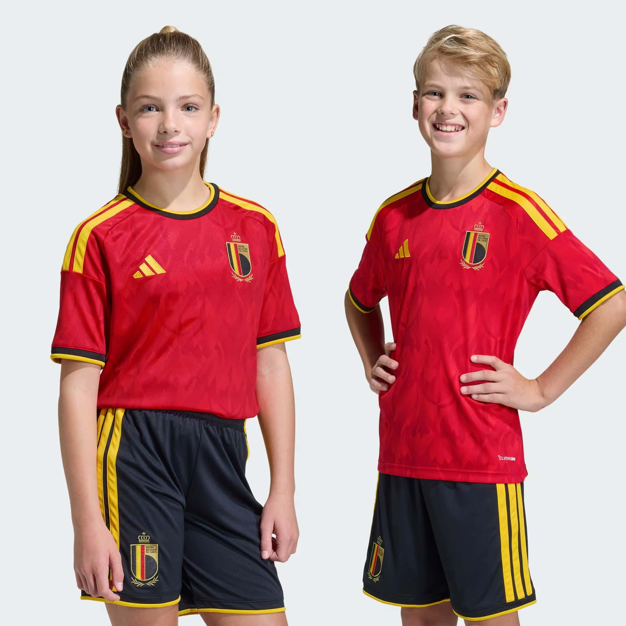 Belgium Home World Cup kit kids 2026 | UAE SPORT STORE Belgium 26 Home Kids Jersey Red Jz5988 20 01 Model | UAE Sport Store