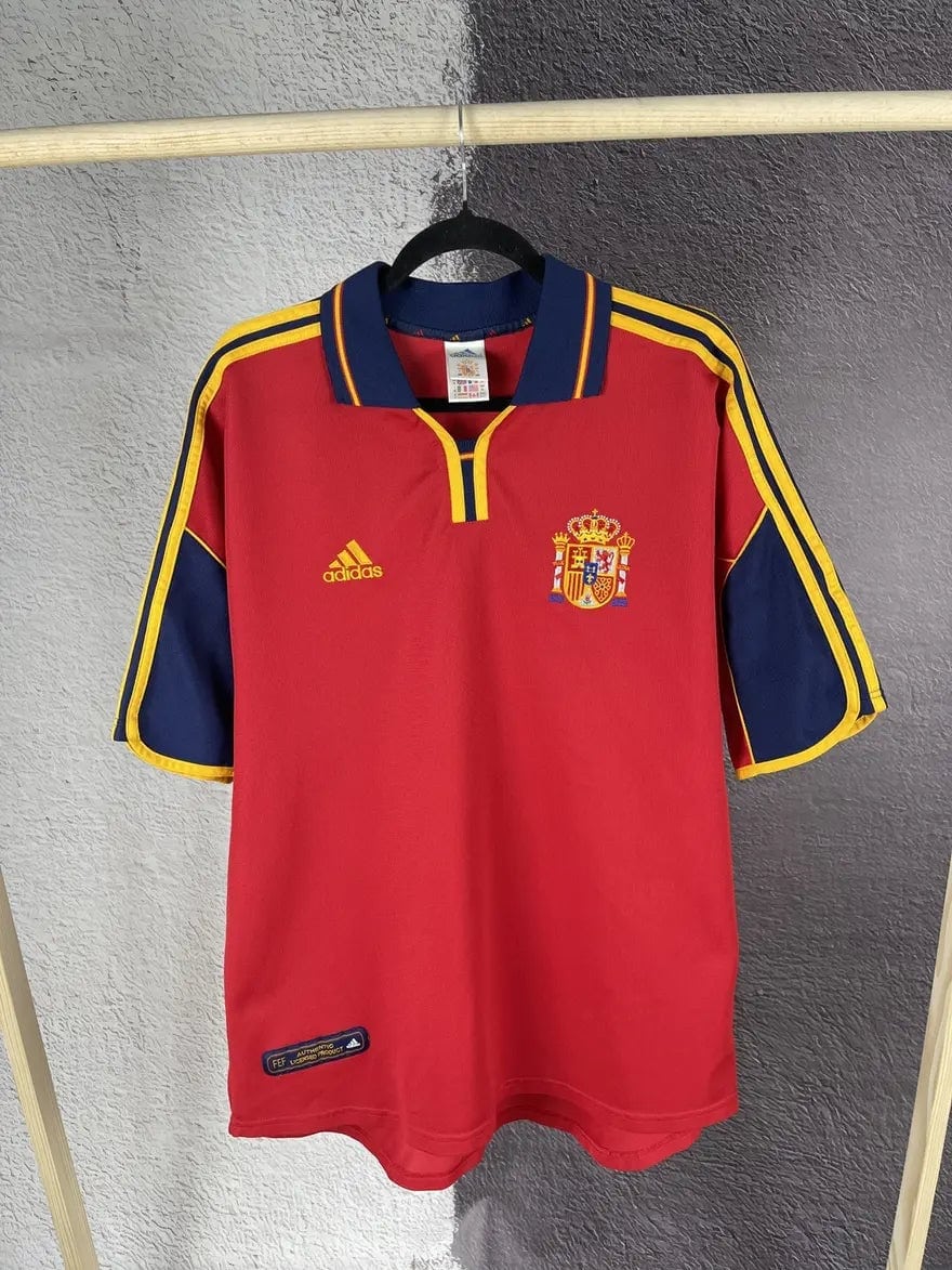 ac3170ef3d8445af8b18b2e5084aaa79-1jpg | UAE SPORT STORE Spain Home Classic Jersey 1999s