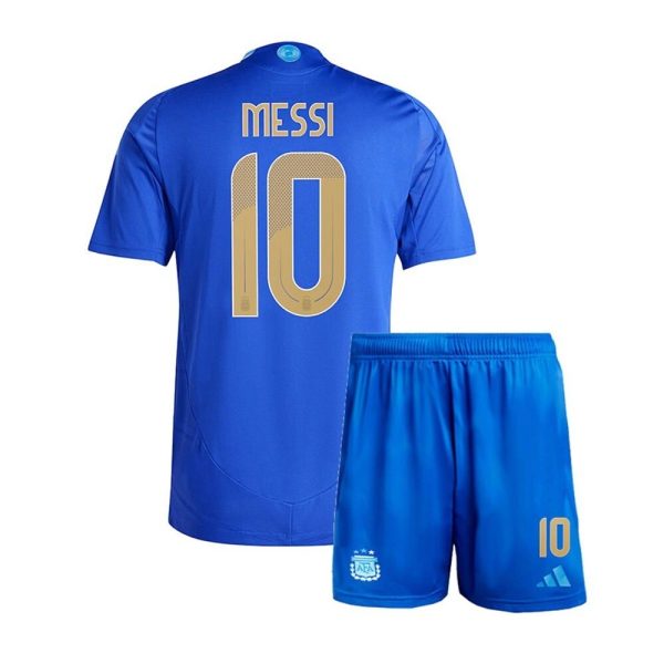 Argentina Away kit kids 2024 with Messi 10