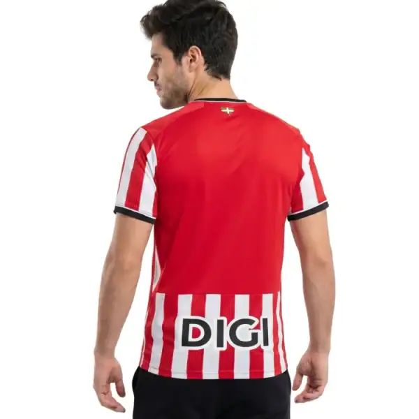 Athletic Bilbao home jersey 2026/27 with red and white vertical stripes and DIGI logo.