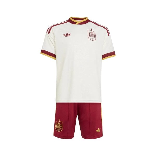 Conjunto Adidas Spain Fef Segunda Equipacion Mundial 2026 Nino Off White 2 1 | UAE Sport Store