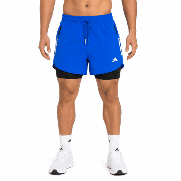 Blue 2-in-1 Training Shorts