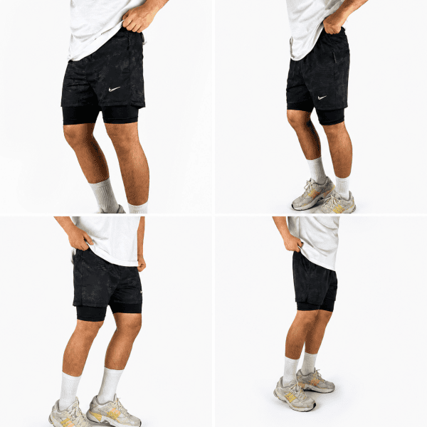 Men’s 2-in-1 Training Shorts with Compression Liner