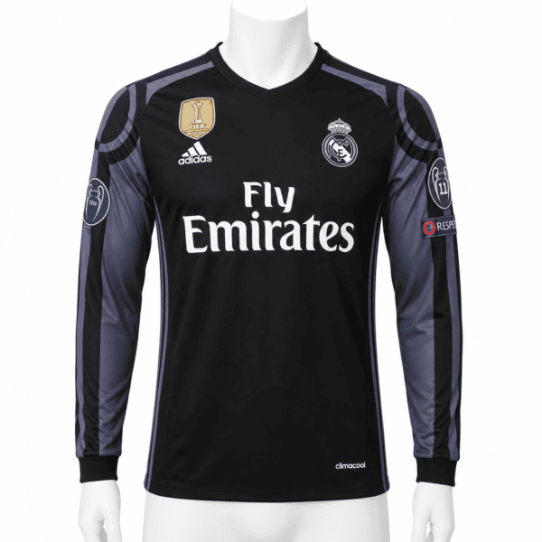 Real Madrid Ronaldo Long Sleeve Third Jersey UCL 2016/17