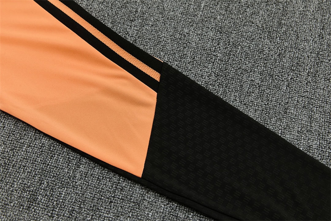 arsenal-orange-training-tracksuit-2027-08 | UAE SPORT STORE Arsenal Orange Training Tracksuit 2027 - pants stripe detail