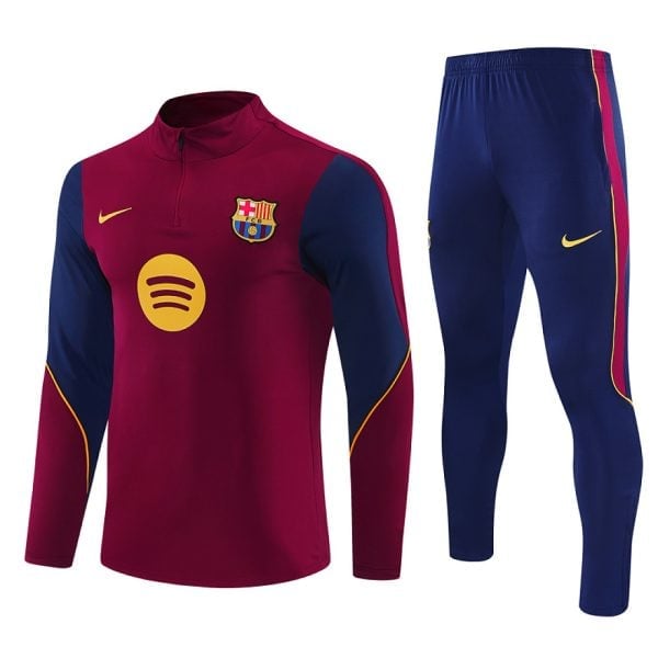 Barcelona Burgundy Training Tracksuit 2027 02 | UAE Sport Store