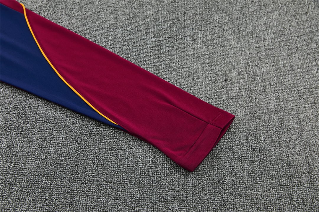 barcelona-burgundy-training-tracksuit-2027-10 | UAE SPORT STORE Barcelona Burgundy Training Tracksuit 2027 - sleeve cuff detail