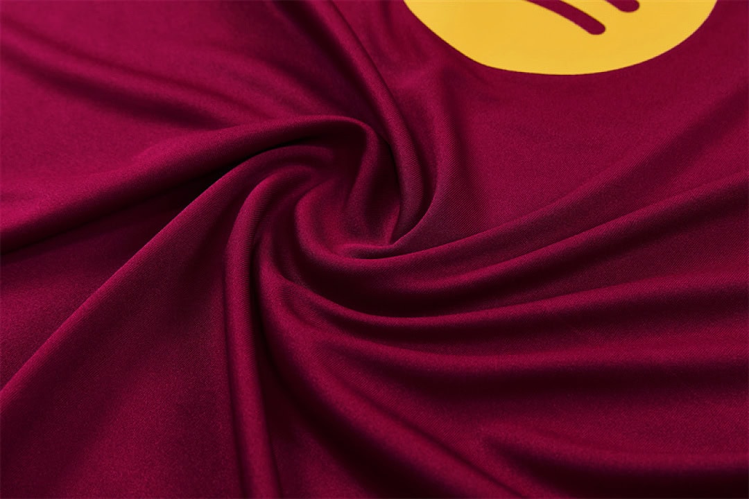 barcelona-burgundy-training-tracksuit-2027-11 | UAE SPORT STORE Barcelona Burgundy Training Tracksuit 2027 - fabric texture