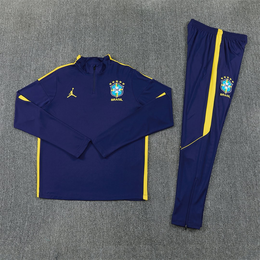 brazil-navy-training-tracksuit-2027-04 | UAE SPORT STORE Brazil Navy Training Tracksuit 2027 - flat lay