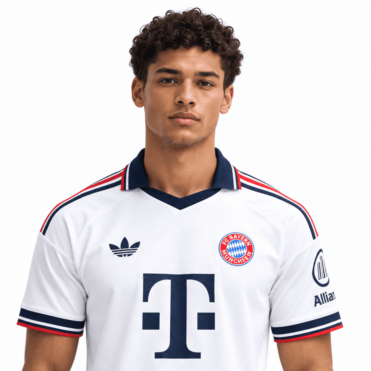 Bayern Munich away jersey 2026/2027 with club crest and sponsor logo.